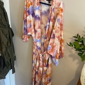 Tye dye kimono cardigan